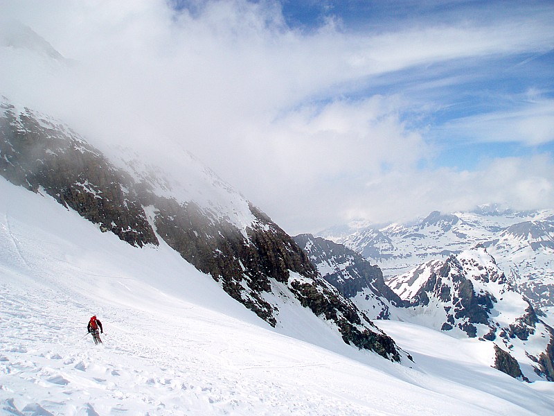 #40 Albaron : Descente sur le glacier des Evettes Albaron : Descente sur le glacier des Evettes