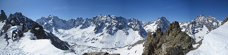 #1 Panorama : Panorama des Ecrins depuis le col Panorama : Panorama des Ecrins depuis le col