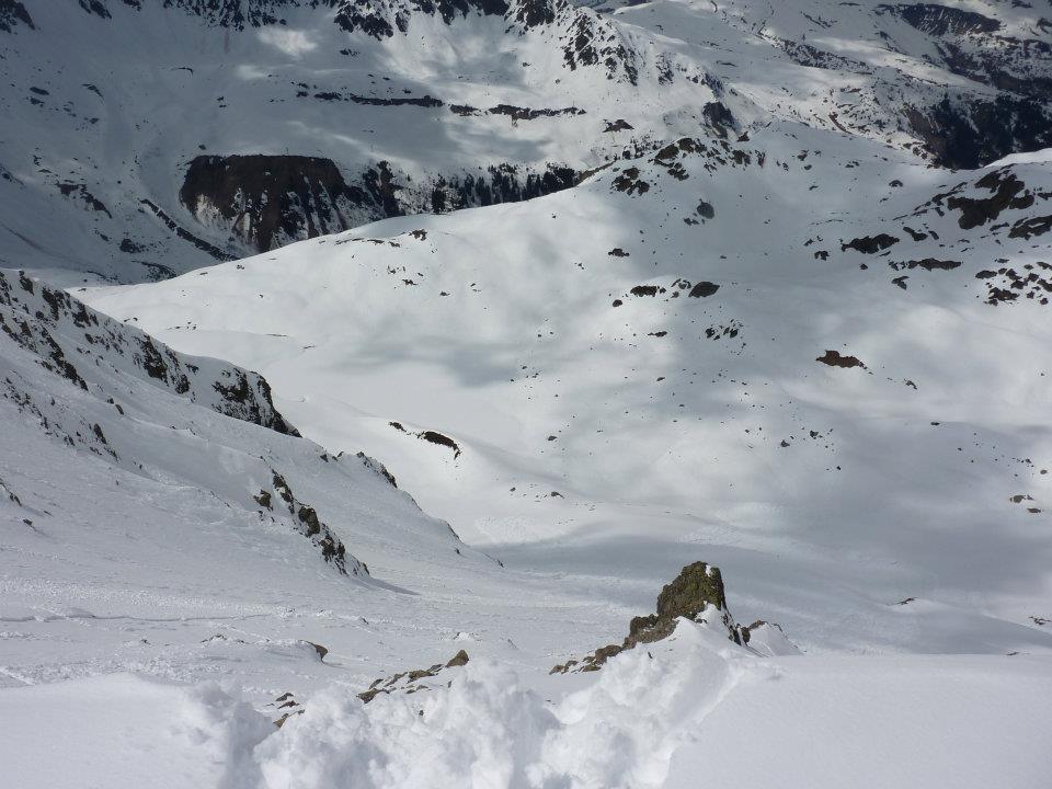 #6 col de l col de l'enclave 6/4/12 : la descente sur le lac