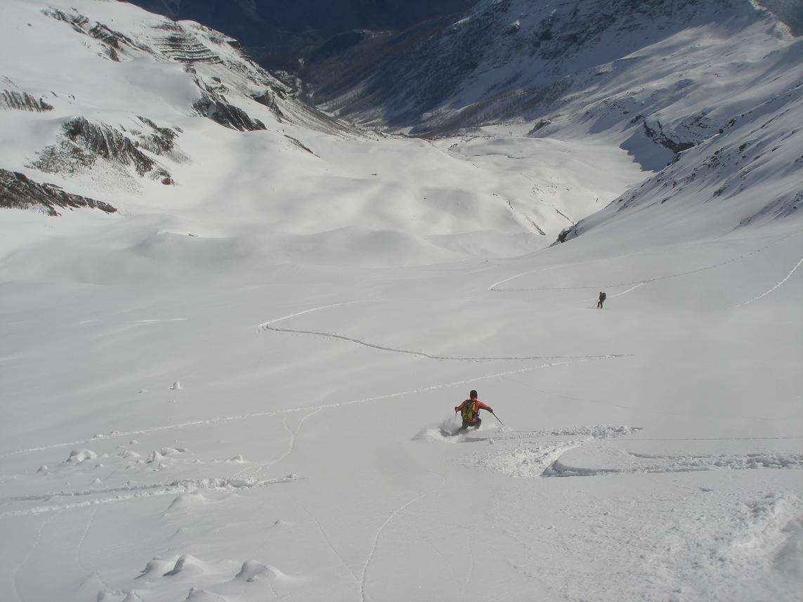 #8 arret 40m sous le col : on redéscend sagement! arret 40m sous le col : on redéscend sagement!