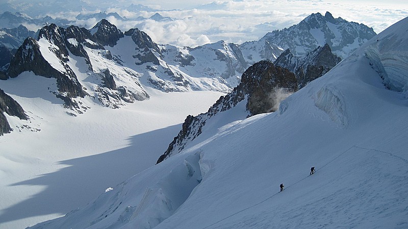 dôme des Edcrins : glacier blanc