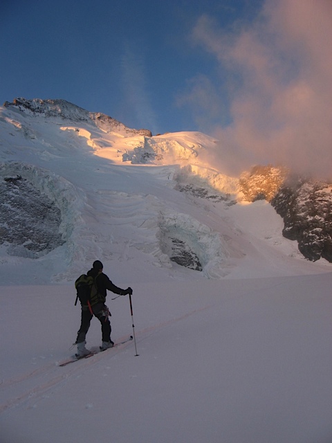 Barre des Ecrins : Lever de soleil