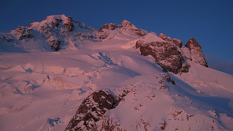 La Meije : illumination matinale