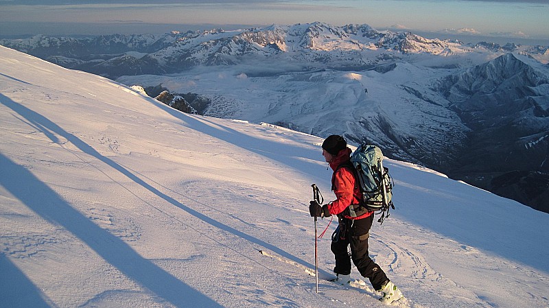 La Meije : sur le glacier du Tabuchet