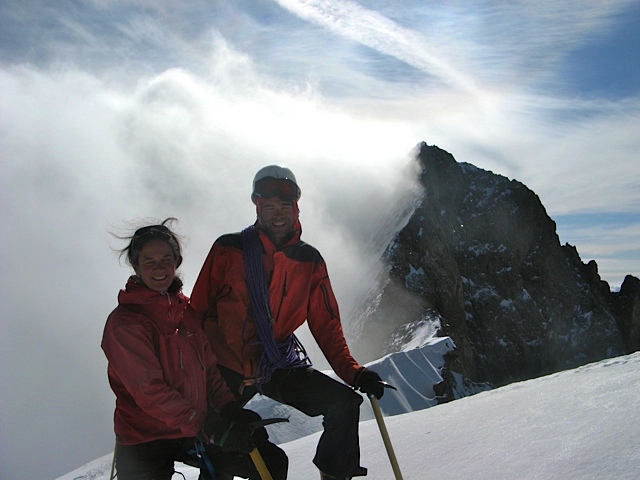 Dôme des Ecrins : Stéphane et Isabelle