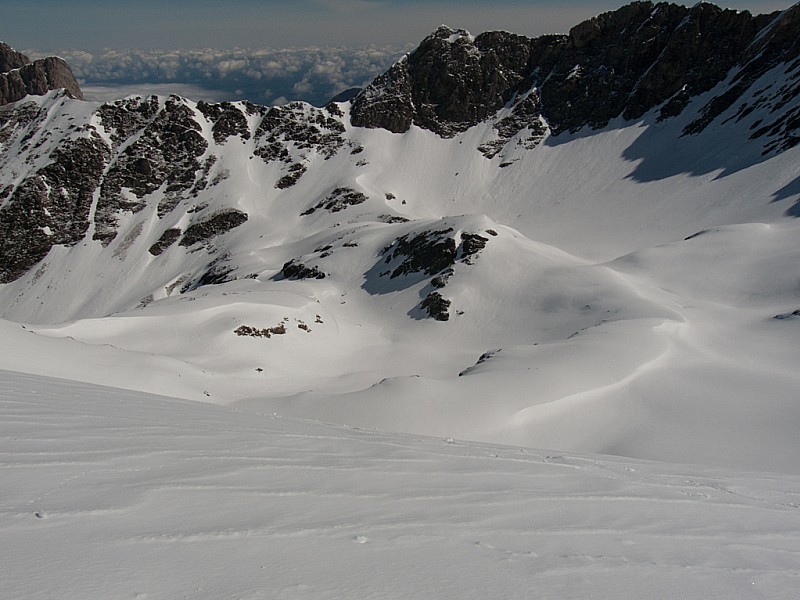 #2 Sommet : Descente vue du sommet Sommet : Descente vue du sommet