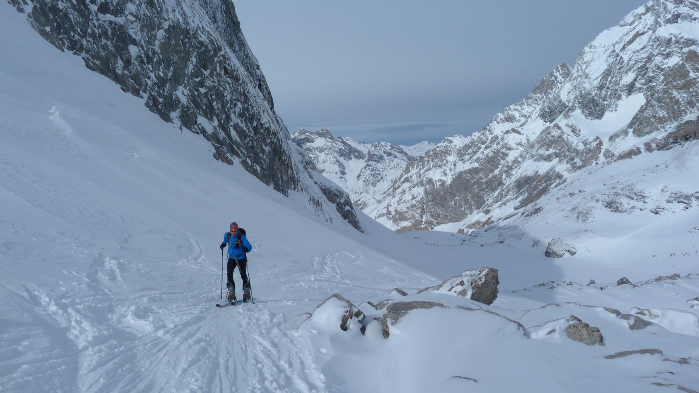 Montée au Col de la Vanoise : Laurent goûte à la rando ski