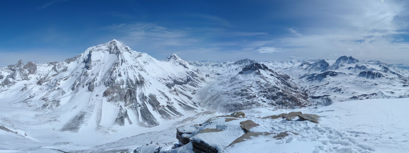 #10 Sommet : Point de vue sur Grande Casse et Grande Motte, vallons de la Leisse et de la Rocheure Sommet : Point de vue sur Grande Casse et Grande Motte, vallons de la Leisse et de la Rocheure