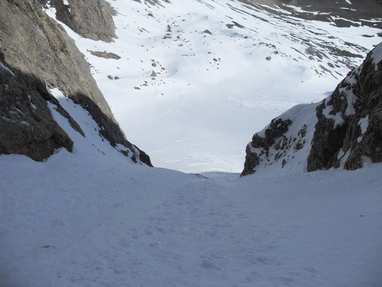 #8 Partie basse du couloir à la descente. Partie basse du couloir à la descente.