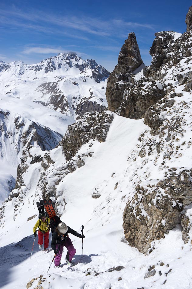 #4 Col du Biol : 50 mètres de cramponnage Col du Biol : 50 mètres de cramponnage
