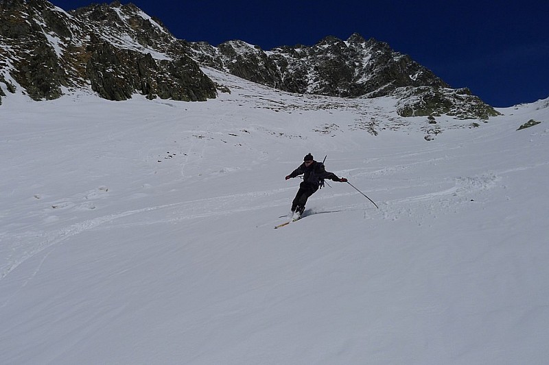 #18 dans le bas de la Plagne Vaumard, après 1000m de bon ski dans le bas de la Plagne Vaumard, après 1000m de bon ski