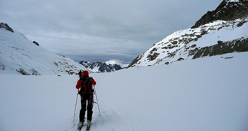 #21 Glacier d Glacier d'Argentière : Vue sur les Aiguilles Rouges et le Buet