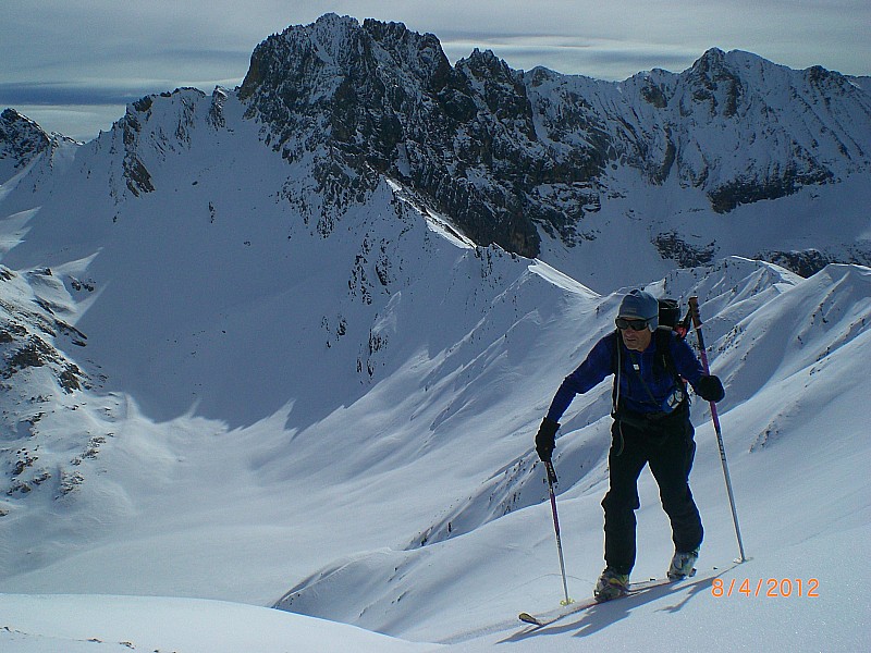 #2 Roche Noire : L Roche Noire : L'arrivée au Col Allongé.
De G à D, Roche Noire, col des Ugousses, Péouvou et Col de Clausis
