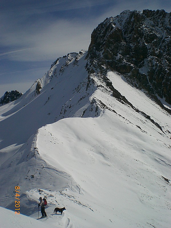 #4 Roche Noire : Col de Clausis devant le flanc W du Péouvou Roche Noire : Col de Clausis devant le flanc W du Péouvou