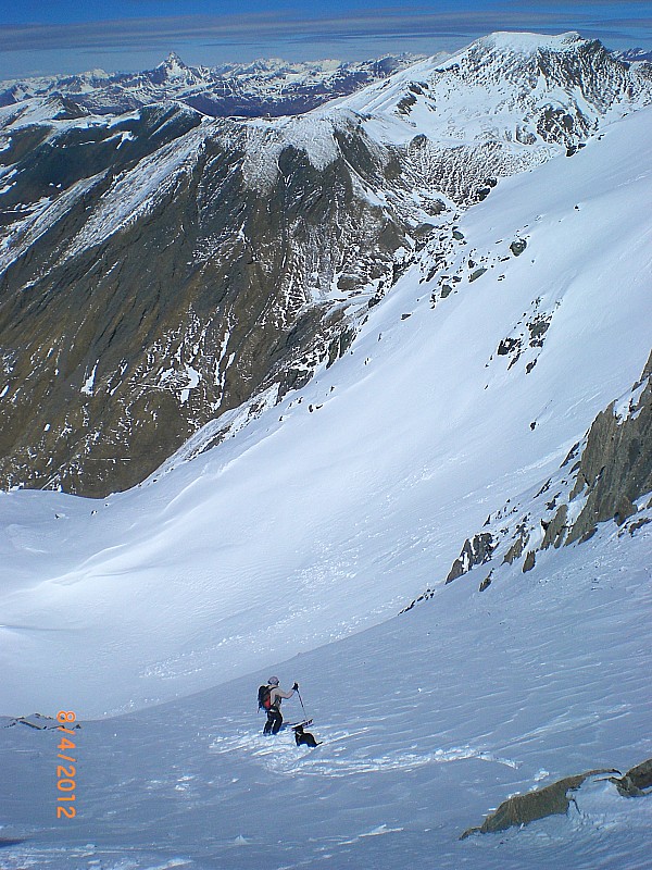 #12 Roche Noire : Départ du collet 3020m pour la pente NW. Roche Noire : Départ du collet 3020m pour la pente NW.