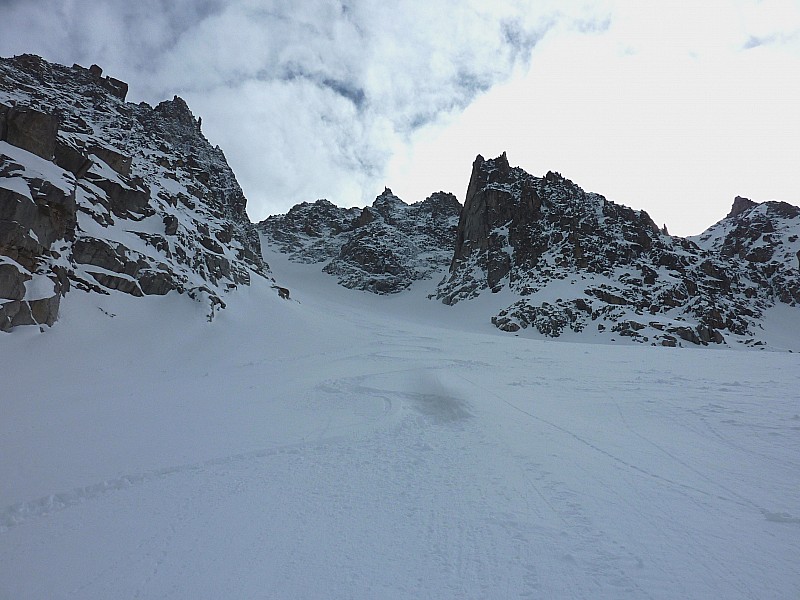 Pointe d'Orny couloir Nord : Partie basse.