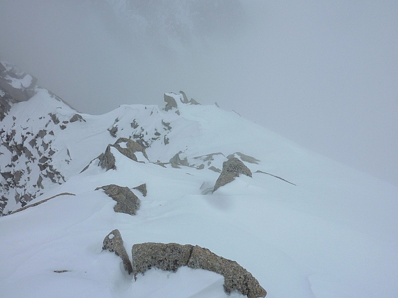 #10 Pointe d Pointe d'Orny couloir Nord : Départ du couloir.