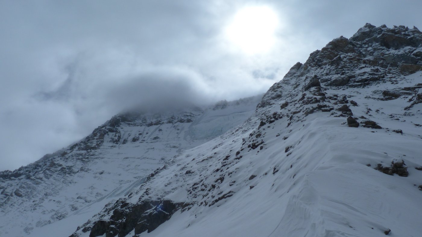 #7 Face nord de la Grande Casse : Le couloir des Italiens est sec Face nord de la Grande Casse : Le couloir des Italiens est sec