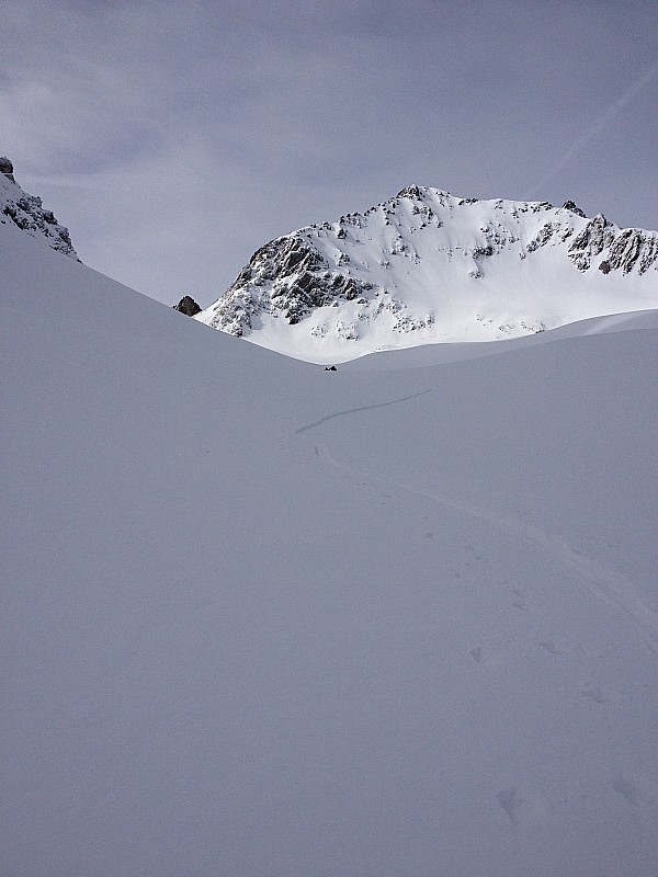 #1 Face N de Comberousse : On arrive en direction du Col de Comberousse Face N de Comberousse : On arrive en direction du Col de Comberousse
