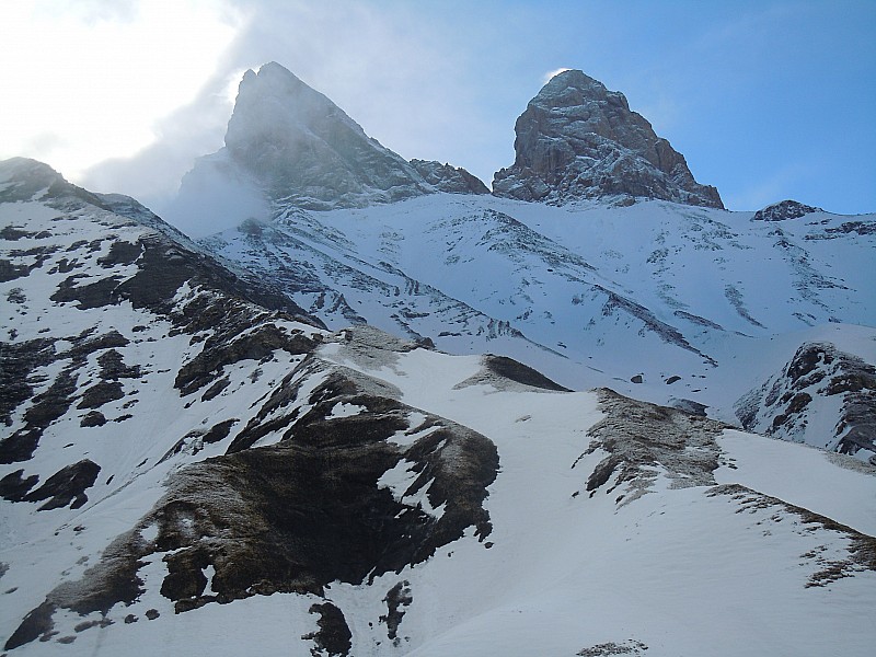 #1 Aiguilles d Aiguilles d'Arves : 1er jour: aiguilles vues de Rieu Blanc