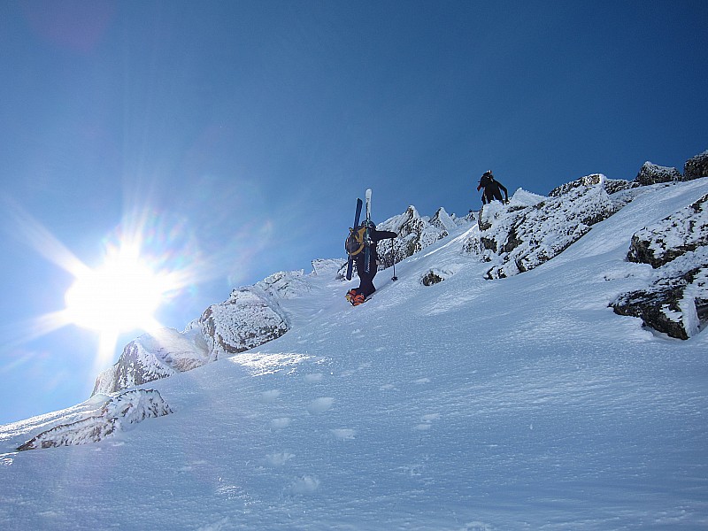 #3 Arête N du pic des Calmettes : jolie variante Arête N du pic des Calmettes : jolie variante