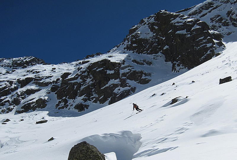 #13 Versant N crête de Fontargenta : bon ski Versant N crête de Fontargenta : bon ski