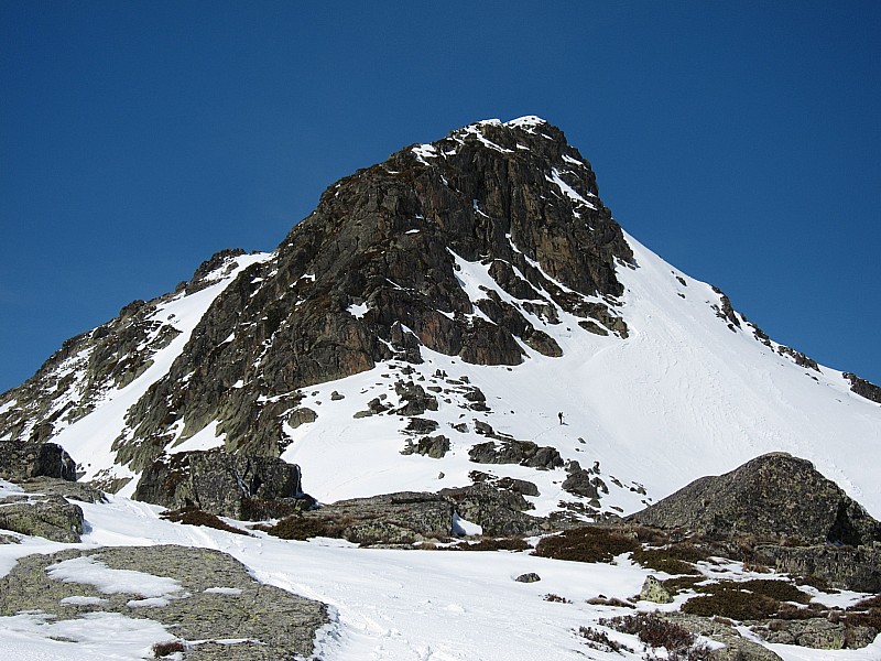 #9 Crête de Fontargenta : le ressaut rocheux du point 2626 qui se contourne par la gauche ou par la droite (option choisie ici). Crête de Fontargenta : le ressaut rocheux du point 2626 qui se contourne par la gauche ou par la droite (option choisie ici).