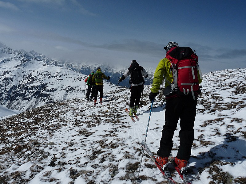 #3 Descente délicate par endroit! : Sur la crête, c Descente délicate par endroit! : Sur la crête, c'est très soufflée...!