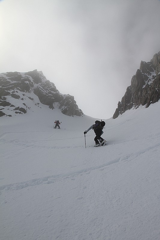 #7 Le Col à la Pointe Villonet : c Le Col à la Pointe Villonet : c'est bien raide, mais ça passe entièrement à skis