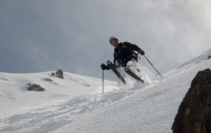 #2 Clapierre en lévitation : Dans la partie haute du couloir au Villonet Clapierre en lévitation : Dans la partie haute du couloir au Villonet
