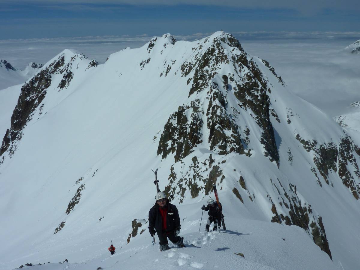 #21 Arete sommitale : le sommet de l Arete sommitale : le sommet de l'Aup du Pont juste derriere nous