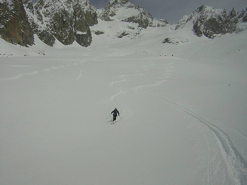 #13 Col d Col d'Argentière face W : Dans le bas.