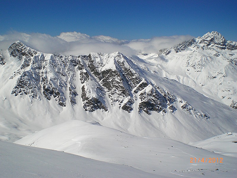 #5 Cime de Clausis : Du Petit (à G) au Grand Rochebrune (à D) Cime de Clausis : Du Petit (à G) au Grand Rochebrune (à D)