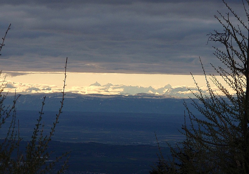 #2 Les Ecrins : Au loin, à la limite avec les Htes Alpes... A gauche on reconnait bien la meije et le rateau. A droite Barre des Ecrins? Les Ecrins : Au loin, à la limite avec les Htes Alpes... A gauche on reconnait bien la meije et le rateau. A droite Barre des Ecrins?
