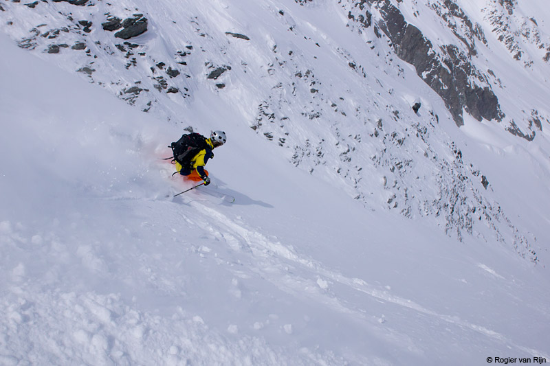 #3 Couloir Davin : Sandra a l Couloir Davin : Sandra a l'air presse... ;-)
