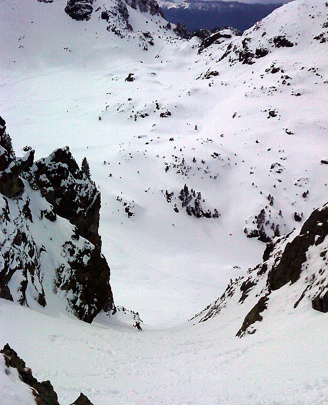 #14 Tour de Chamrousse : dans le couloir final de la Vaudaine Tour de Chamrousse : dans le couloir final de la Vaudaine