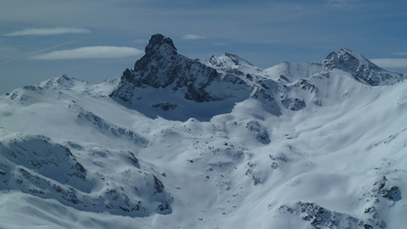 #6 Tête des Toilies : Beaucoup de neige en N, plaque au col de la Noire Tête des Toilies : Beaucoup de neige en N, plaque au col de la Noire