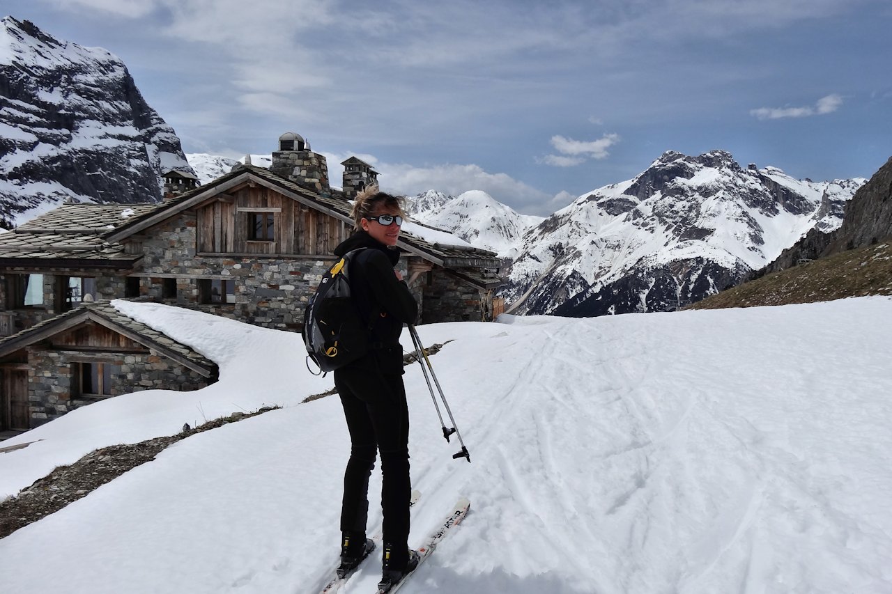 #18 Chalet des Barmettes (2010 m) : La fin de la descente sera un peu meilleure. Chalet des Barmettes (2010 m) : La fin de la descente sera un peu meilleure.