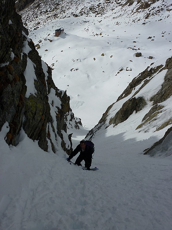 #2 Couloir N/O Catena del C.A.I : Lionel dans la montée Couloir N/O Catena del C.A.I : Lionel dans la montée