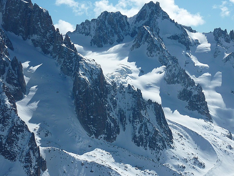 Glaciers : Milieu, Améthystes, Tour Noir