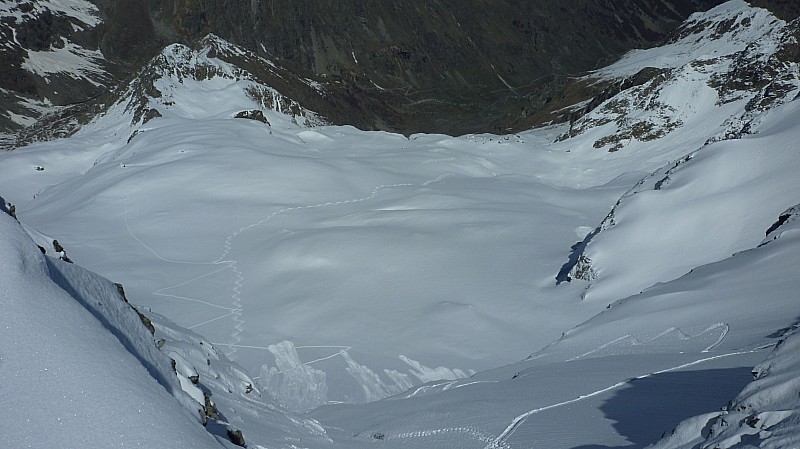 #7 Balcon du Gélas : Superbe neige sur le versant Nord du Gélas Balcon du Gélas : Superbe neige sur le versant Nord du Gélas