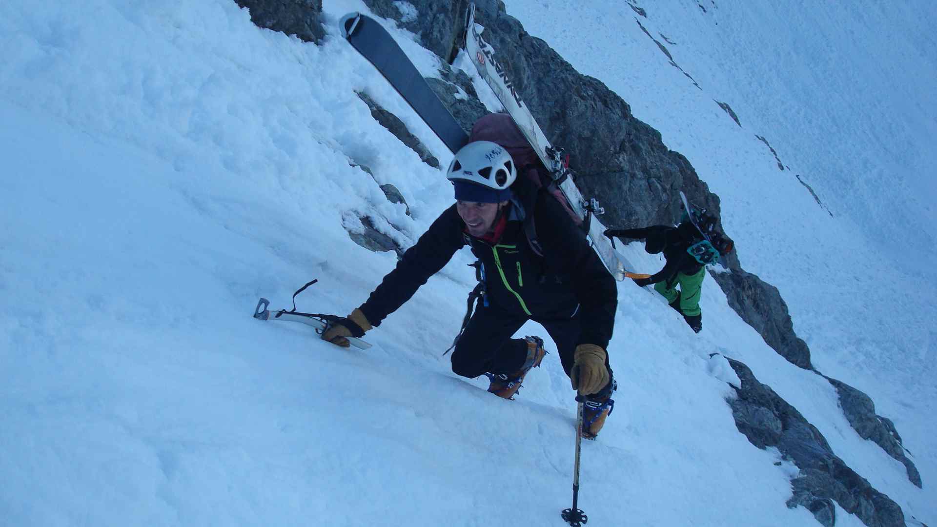 #2 Dans le premier ressaut à 3150 : Mathiasdebras et Sylvain dans le premier ressaut Dans le premier ressaut à 3150 : Mathiasdebras et Sylvain dans le premier ressaut