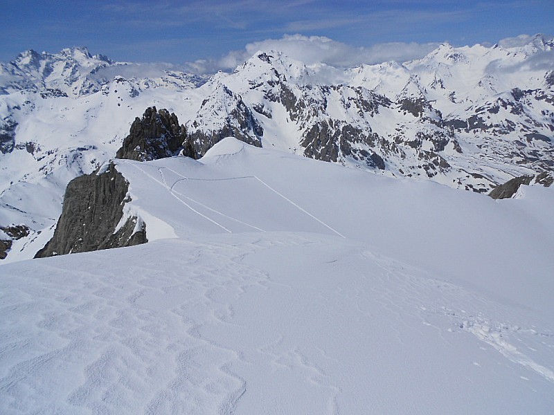 #11 Pointe des Cerces : Les conditions du haut . Pointe des Cerces : Les conditions du haut .