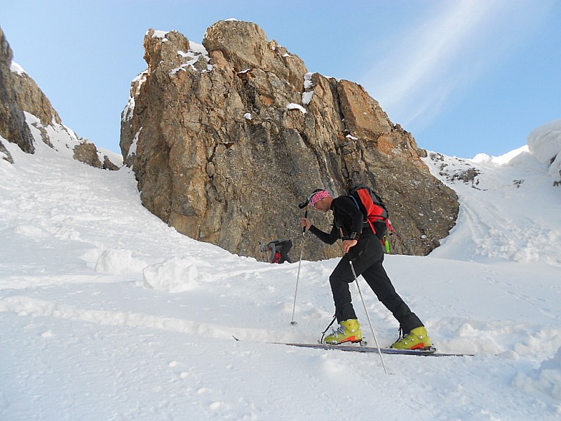#6 Pointe des Cerces : Moi sous le verrou . Pointe des Cerces : Moi sous le verrou .