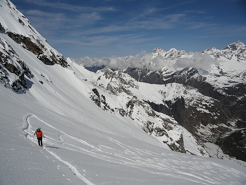 #4 Brèche du Sirac : On arrive sous la brèche Brèche du Sirac : On arrive sous la brèche