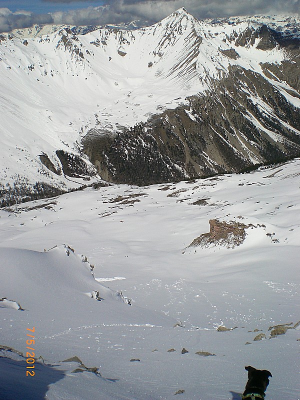 #4 Chalanches : La pente NW sur fond de Peyre Eyraute. Chalanches : La pente NW sur fond de Peyre Eyraute.