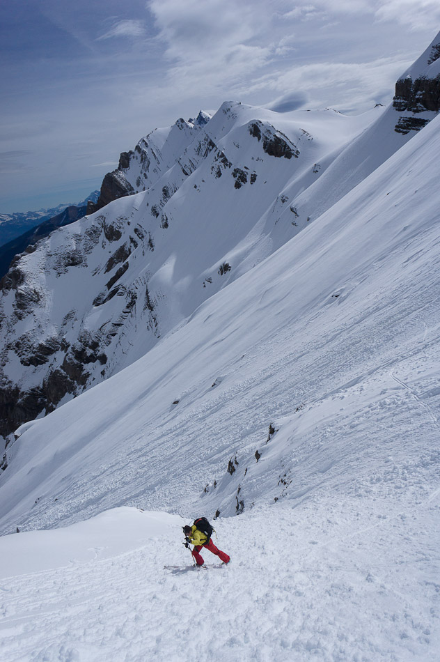 #4 Sous la Dent de Barme : la Haute Cime est voilée Sous la Dent de Barme : la Haute Cime est voilée