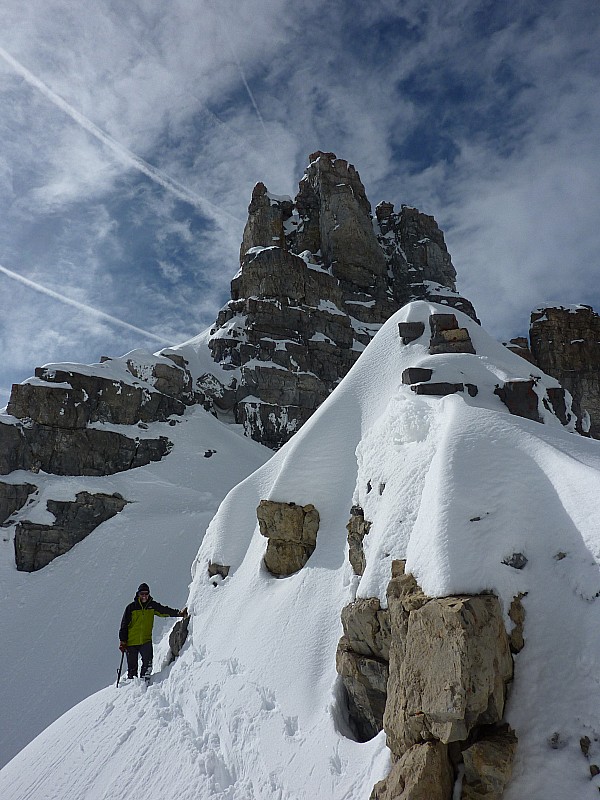 #8 à la brèche : Vue sur le sommet sud à la brèche : Vue sur le sommet sud