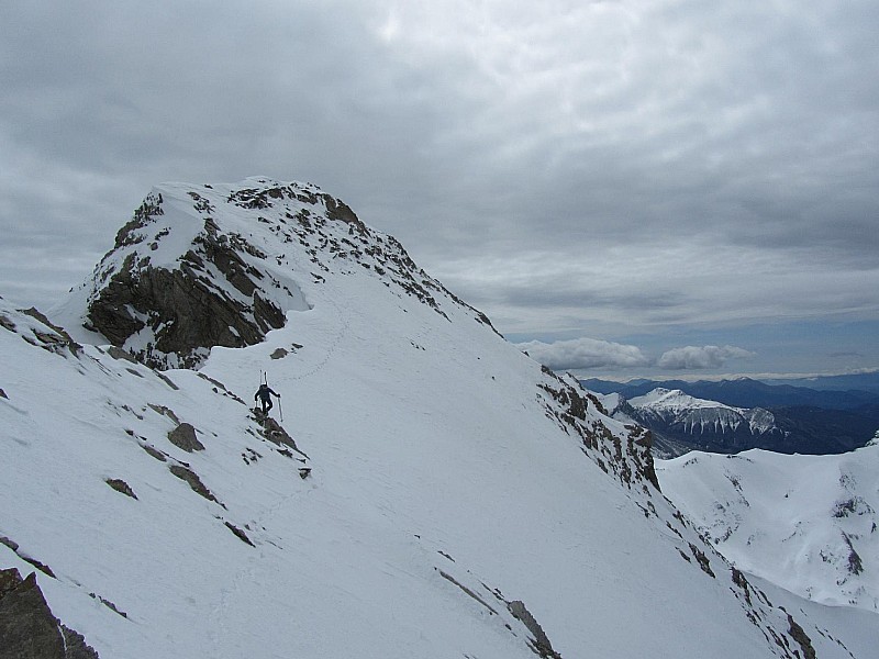 #9 MT Pelat : Descente en crampons pour rejoindre le couloir MT Pelat : Descente en crampons pour rejoindre le couloir