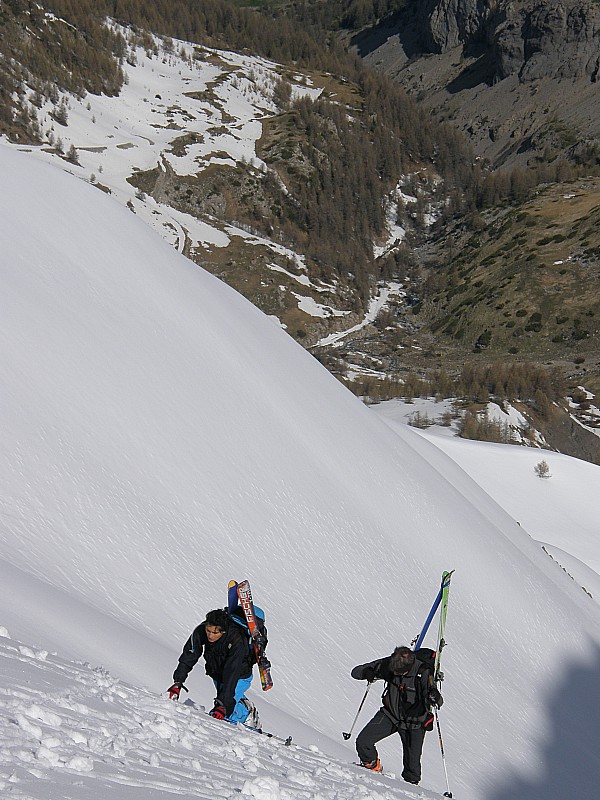 #9 Fin du couloir de la brèche : Le plus raide, c Fin du couloir de la brèche : Le plus raide, c'est vers le haut.